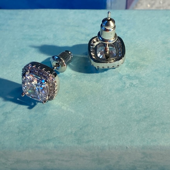 Gold Plated Stud Earrings - Picture 3 of 3